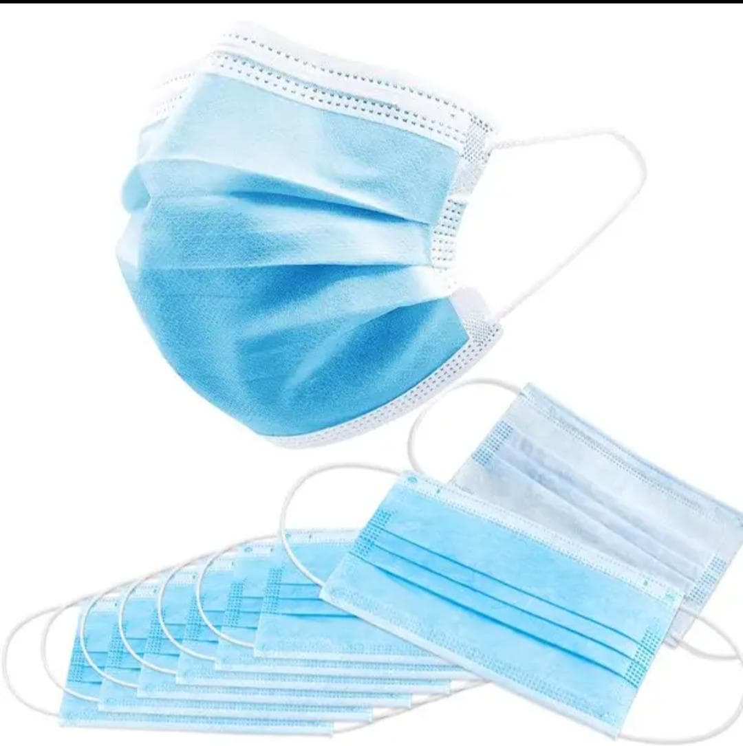 3 Ply Face Mask Surgical Face Mask Non-Woven Face Mask Disposable Protective Mask Ear Loop Face Mask Melt Blown Face Mask Hospital Use Face Mask Medical Safety Mask BFE/PFE Filter Face Mask Skin Friendly Disposable Mask - 2