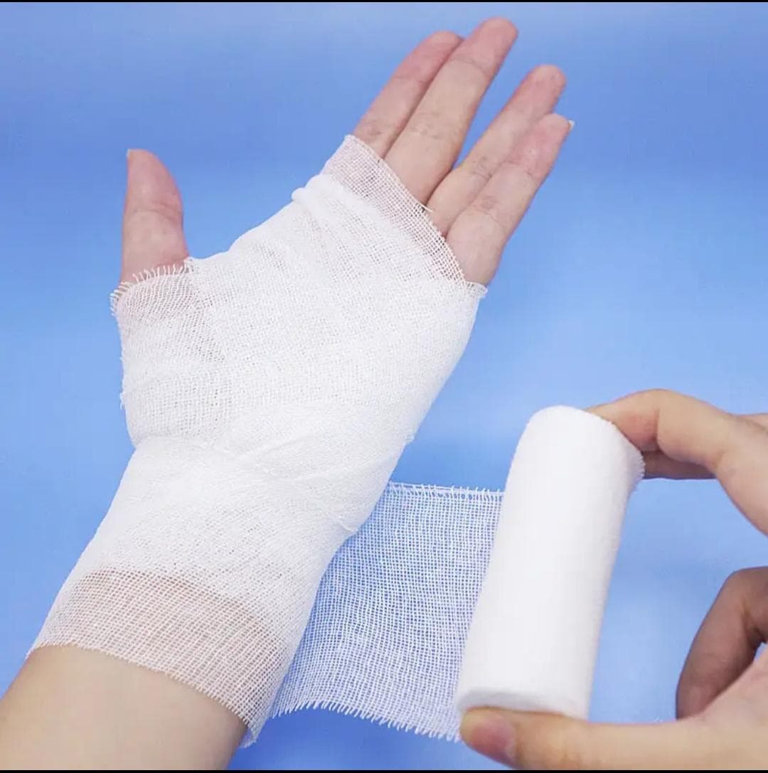 PREMIUM ABSORBENT COTTON GAUZE BANDAGE ROLL Medical & Surgical Dressing Bandage | Wound Care Solutions | Export Quality - 4